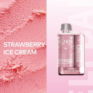 Elf Bar TE5000 Strawberry Ice Cream - Ельф Бар Полуничне Морозиво на 5000 затяжок